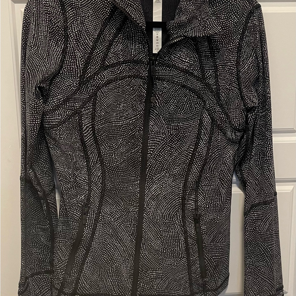 Lululemon Define Womens Black & White Patterned Zip-Up Jacket
